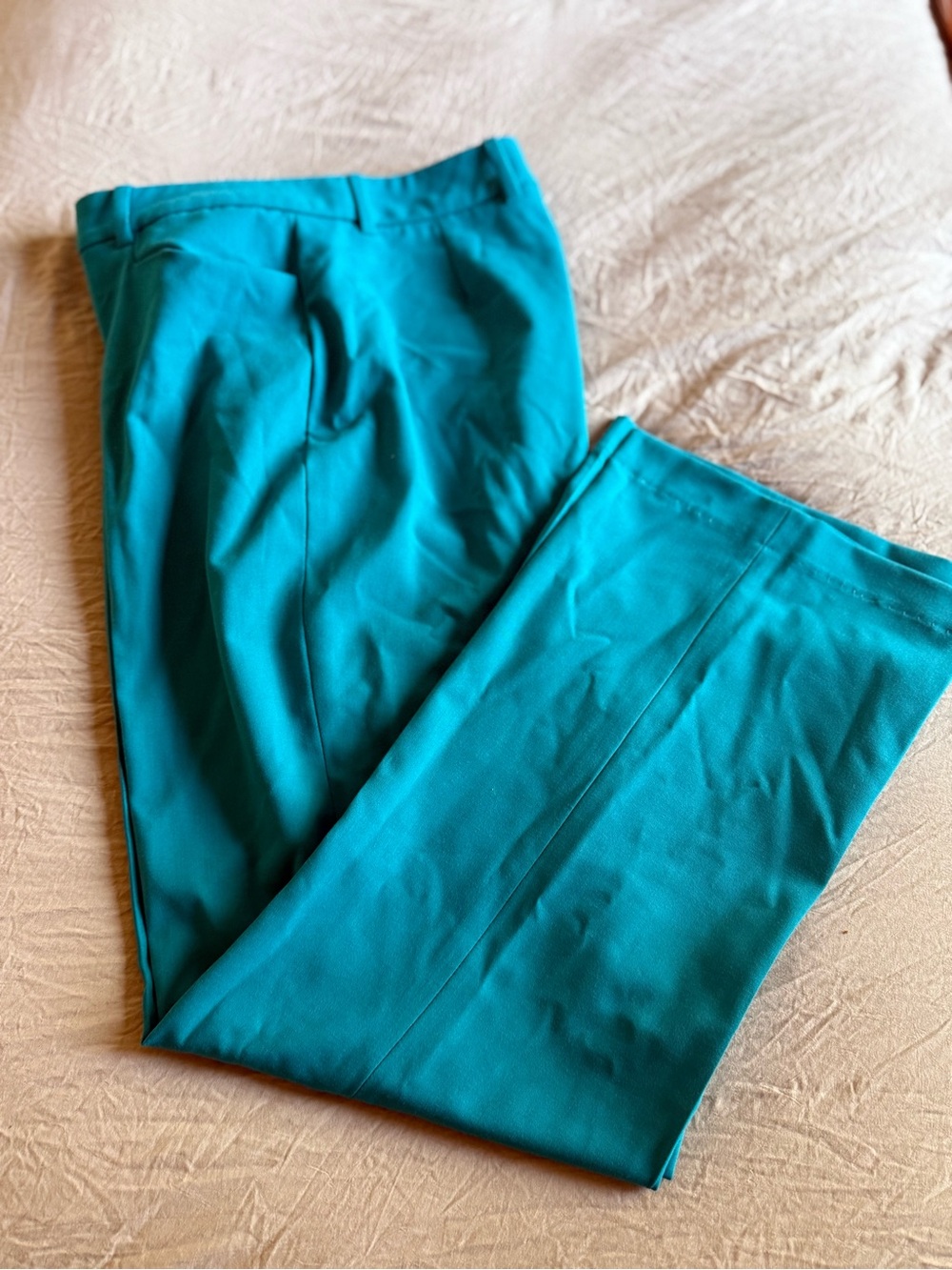 Calvin Klein Teal Tailored Dress Pants